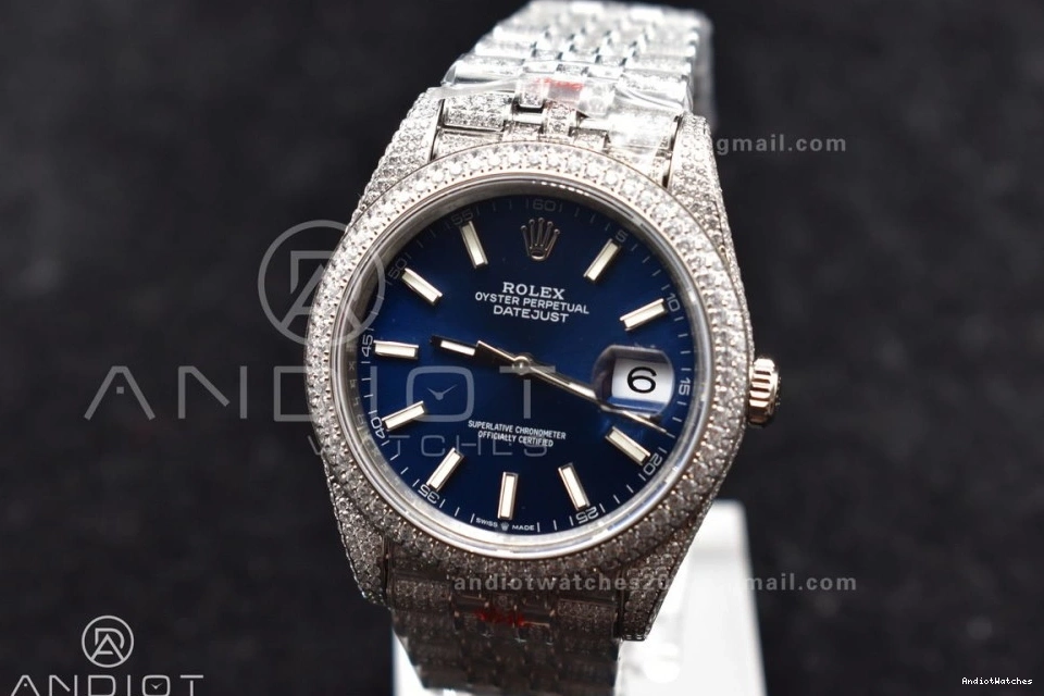 SportInspired Markers DateJust Version Blue Best Stick Diamond 897 JDF 41mm 0413